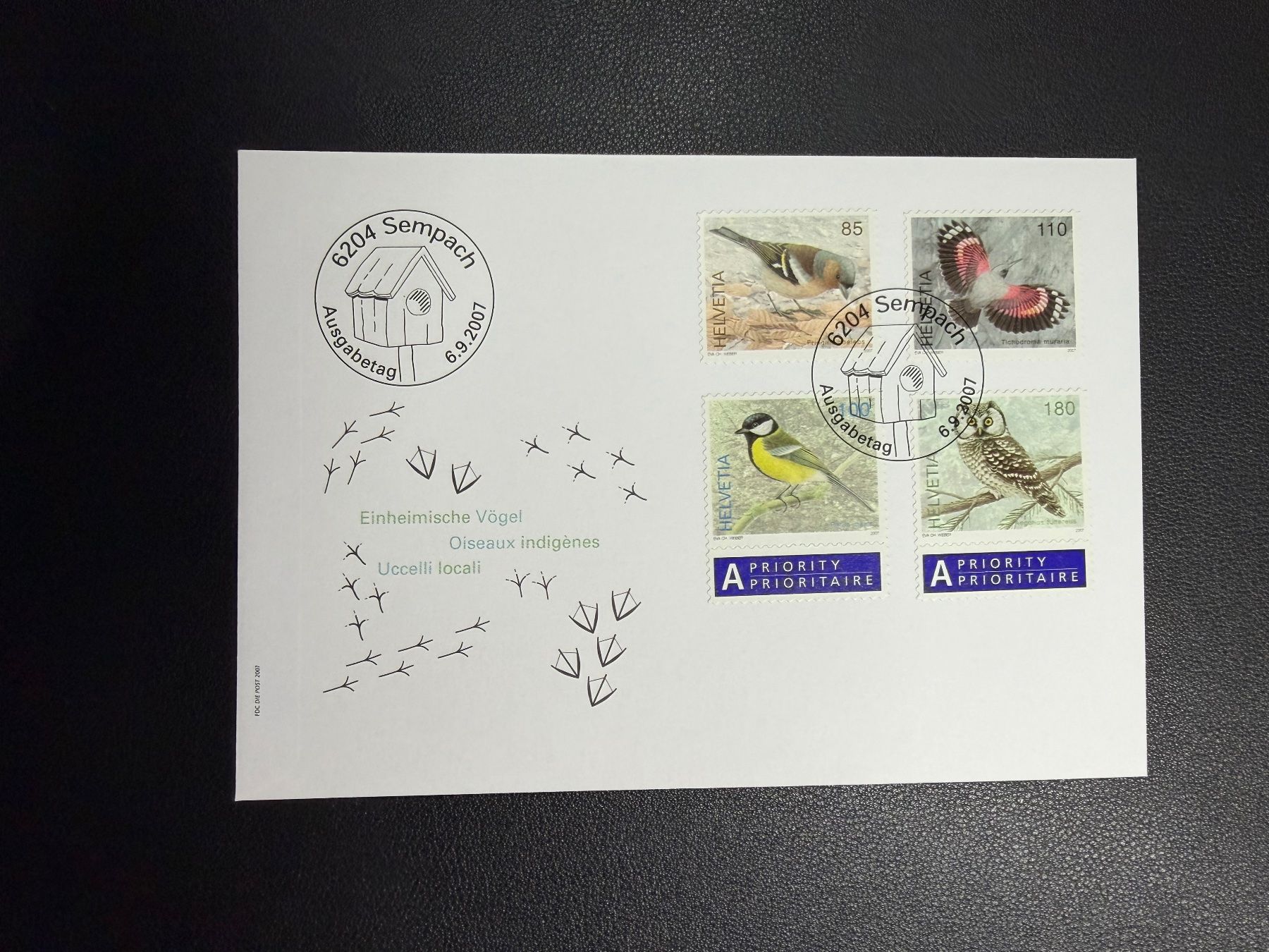Alle Briefmarken: CH Einheimische Vögel 2007 FDC – Neu (gemäss Beschreibung) aus oberrüti von jeanmei