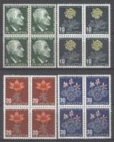 PJ 1947 121-124 Viererblöcke postfrisch **, 122 Ret. 3.02