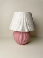Lampe de Table Design 3D – Rose & Blanc – LED Bambu Lab