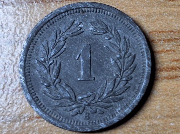 Alle Münzen: 1 Rappen 1945 - Selten! – Gebraucht aus Münchenstein von purbach1 5