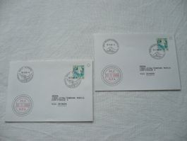 Werbedatumstempel - ET 3917 Kippel / 3918 Wiler (Lötschen)