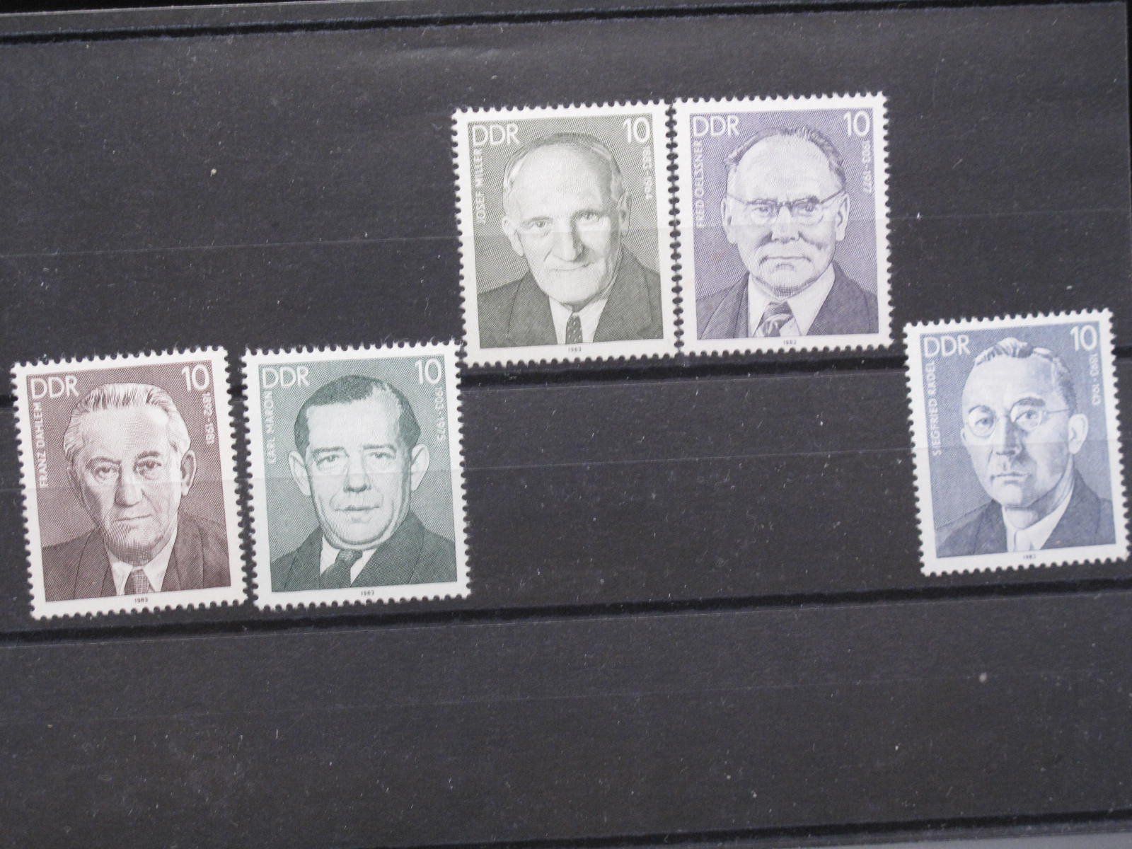 Tutti i francobolli: DDR 1983 Persönlichkeiten XI ** – Usato da Wil SG venduto da fva01