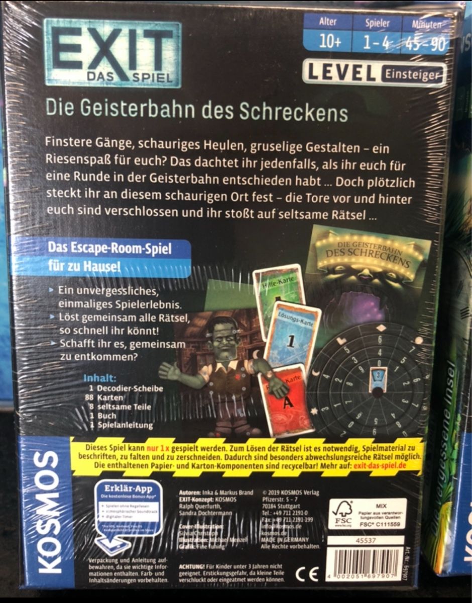 Kosmos Giochi: Exit Spiele Escape Room Gesellschaftsspiele Strategiespiele – Nuovo e nell'imballaggio originale da Frauenfeld venduto da Babytimmy 5