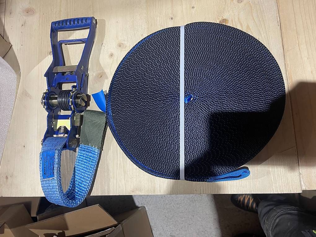 Slackline: Slackline Blau, 25mm breit, 30m lang – D'occasion à Reichenbach i. K. par fra_vpj6 1