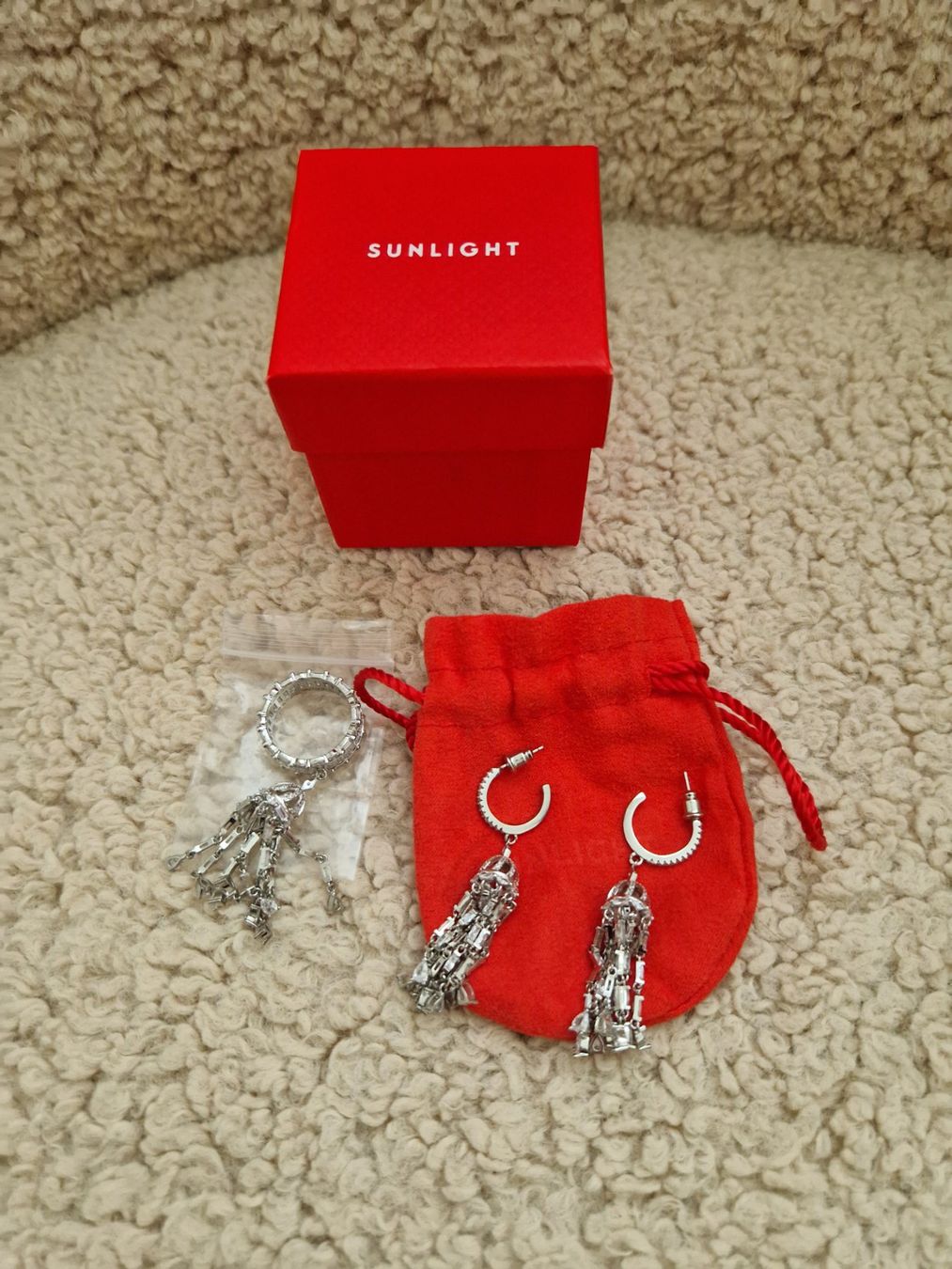 Altri gioielli: Schmuck-Set: Ring & Ohrringe mit Kristallen Quaste edel – Nuovo e nell'imballaggio originale da Erlinsbach SO venduto da ULIKH 8
