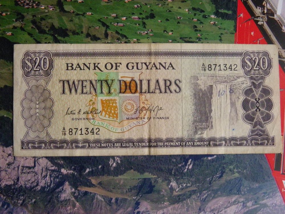 bank-of-guyana-20-dollars-1970-p-24-gebraucht-kaufen-auf-ricardo