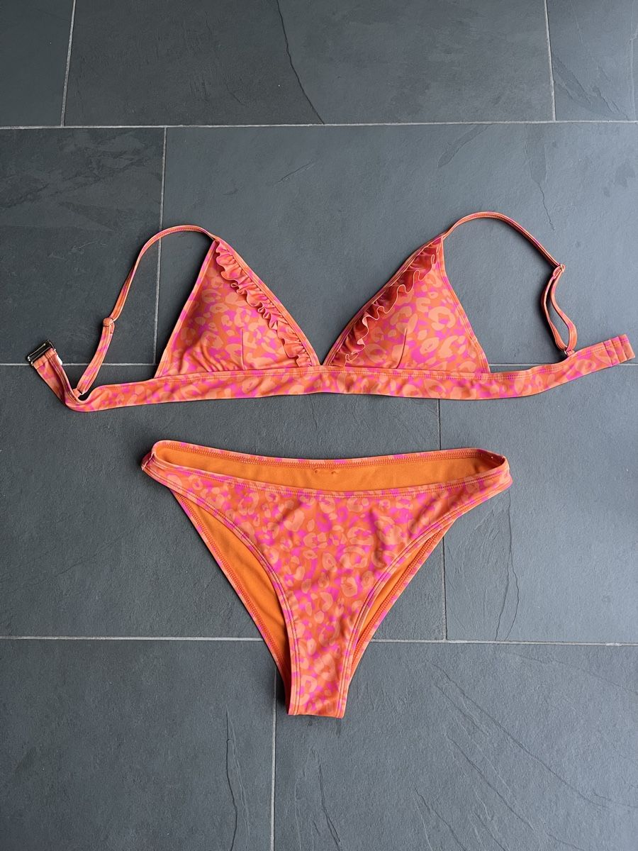 Costumi da bagno & Bikini: Shiwi Bikini Leomuster, Orange Pink - M – Usato da Sax venduto da _Kornblume_