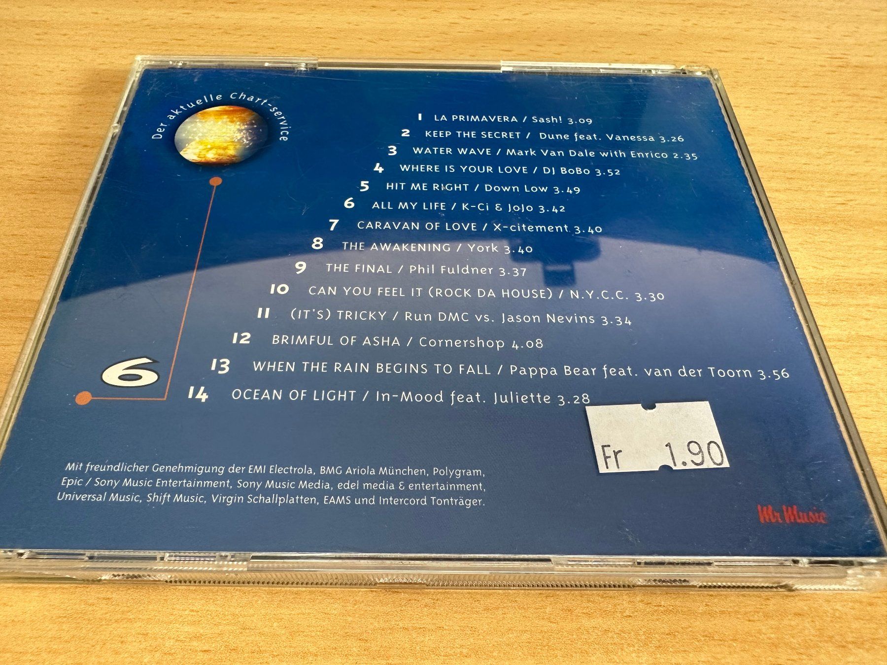 CD: Various – Chart Hits Vol. 6 1998 – Usato da Rikon im Tösstal venduto da Alpenmutz 1