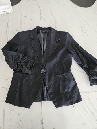 Schicker, schwarzer Baumwollblazer von Pronto, Grösse XL, Gr