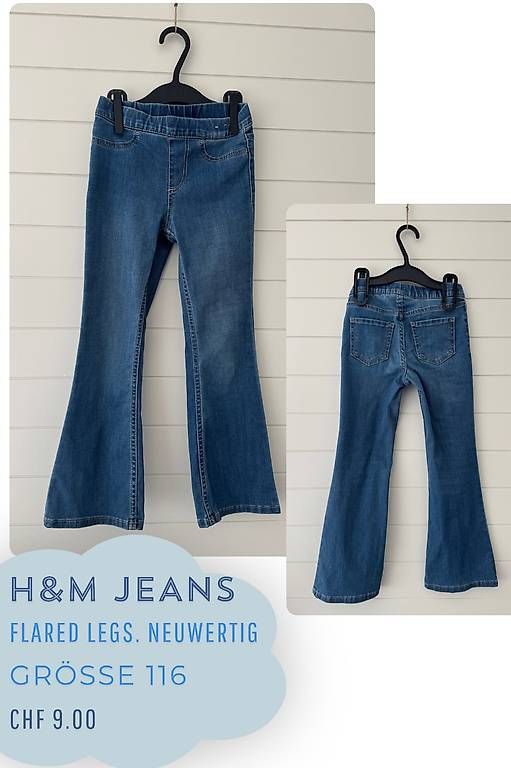 Pantalons: H&M Mädchen Jeans 116 – D'occasion à Rorschacherberg par Venuise