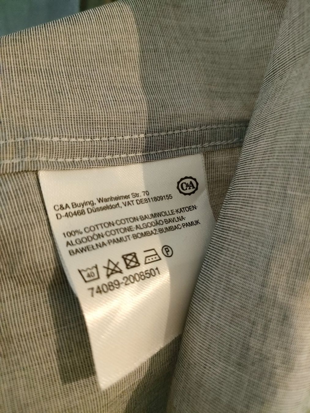 C&A Hemden: Hemd hellgrau - Grösse L Angelo Litrico Slim Fit – Gebraucht aus Muri AG von Suiphi 3