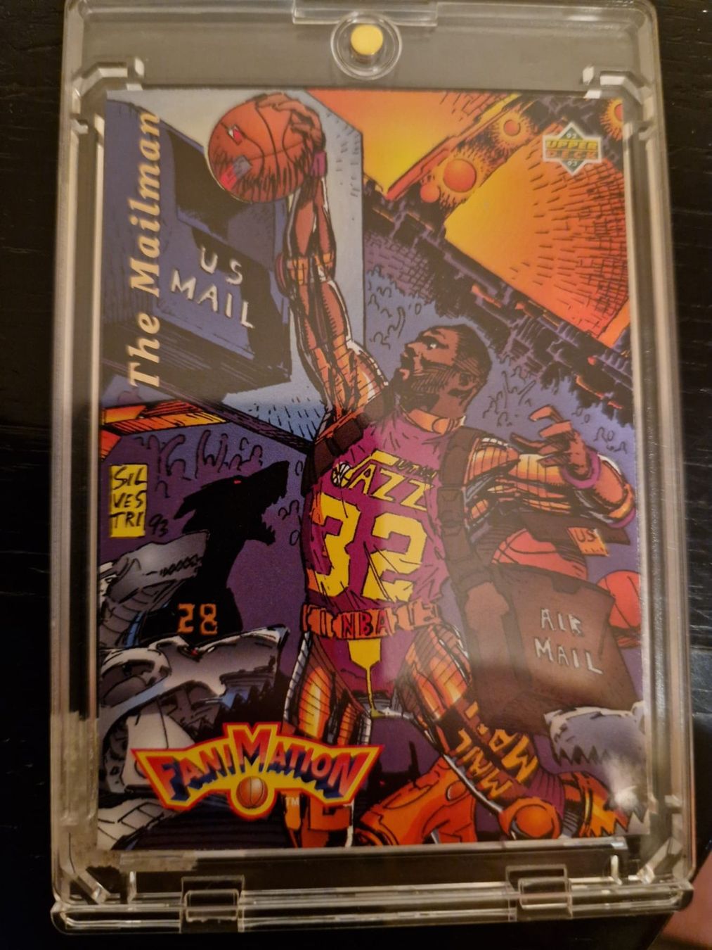 Nba Carte collezionabili: NBA KARL MALONE Upper Deck FANIMATION Comic Cartoon Art – Usato da Lutry venduto da SwissBBCards