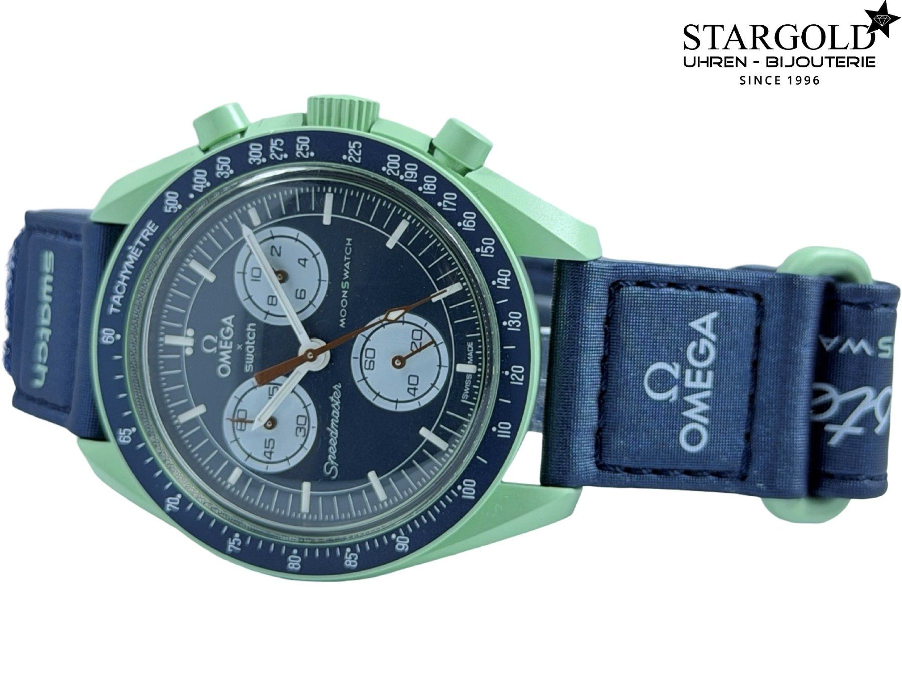 Swatch Uhren: Swatch Moonswatch "Mission On Earth" - SO33G100 – Gebraucht aus Zürich von Stargold-Uhren 6