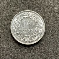 1 Franken Silber 1955 selten 3