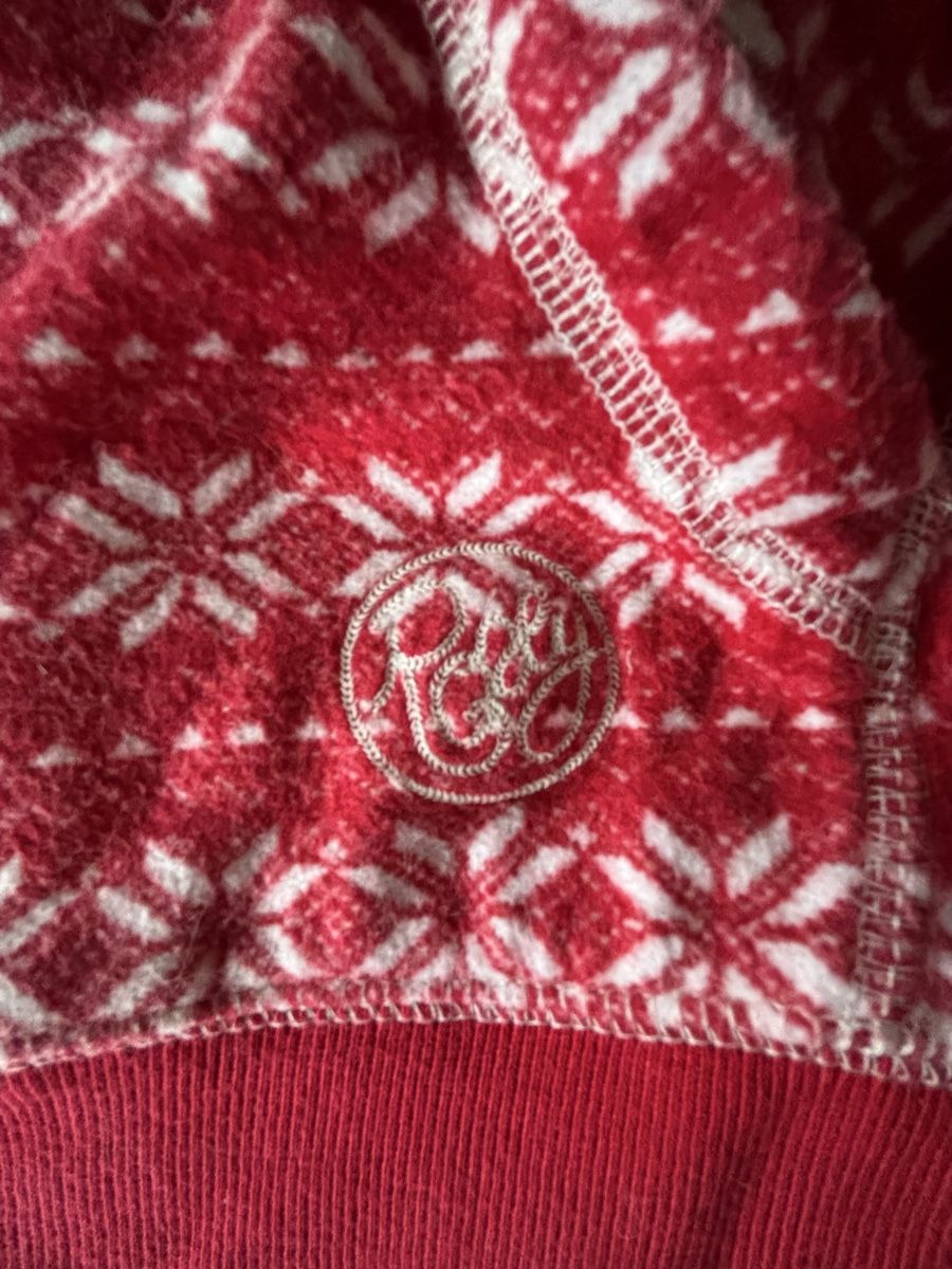 Roxy Maglioni & Felpe: Sweat à capuche Roxy rouge Noël tout doux – Usato da Dotzigen venduto da SecondHandGems 2