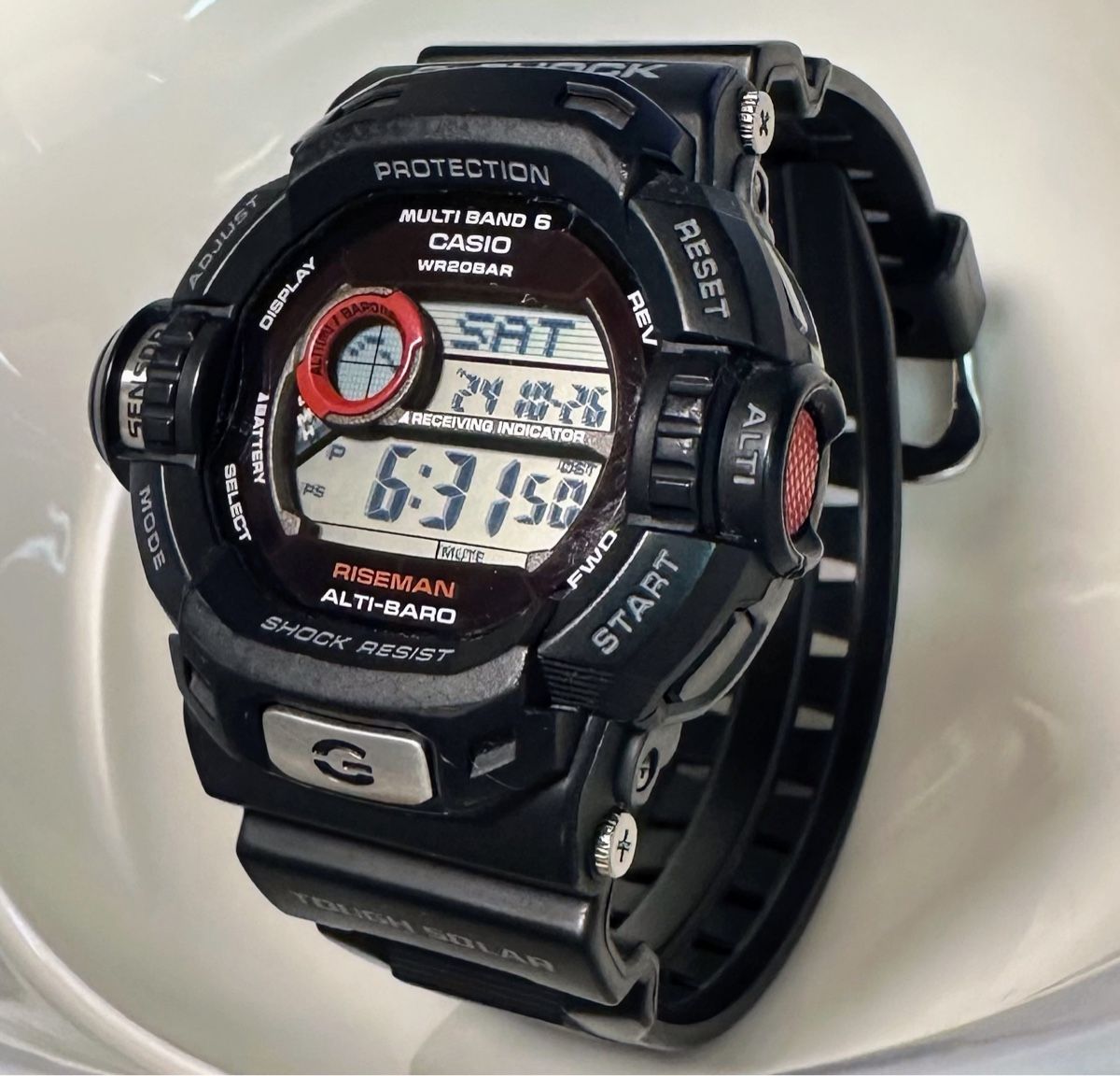 Casio G-Shock Riseman GW-9200 Solar Funkuhr Herrenuhr Top! (Neuf