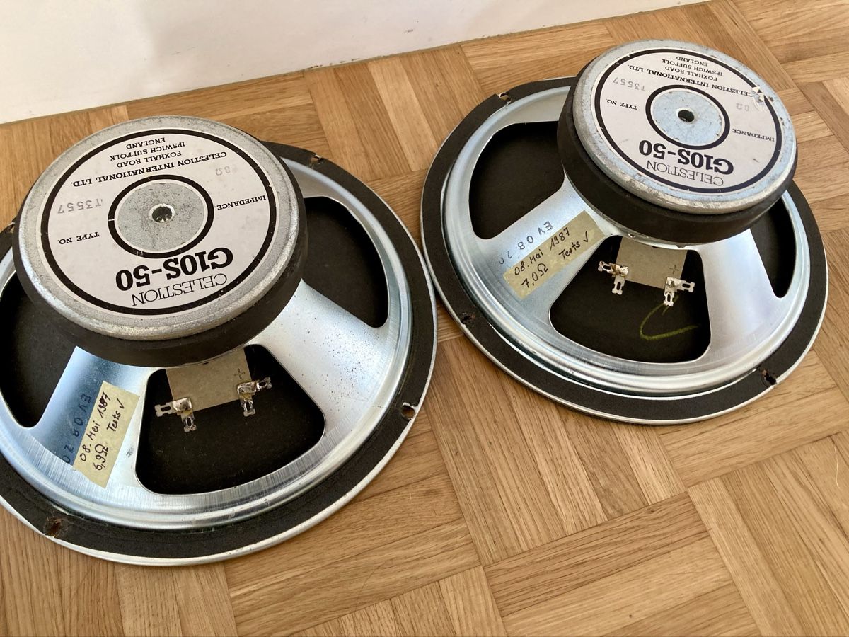 Amplificatori: 2x Celestion G10S-50 Speaker (1987) – Usato da Glattfelden venduto da Pedals 4