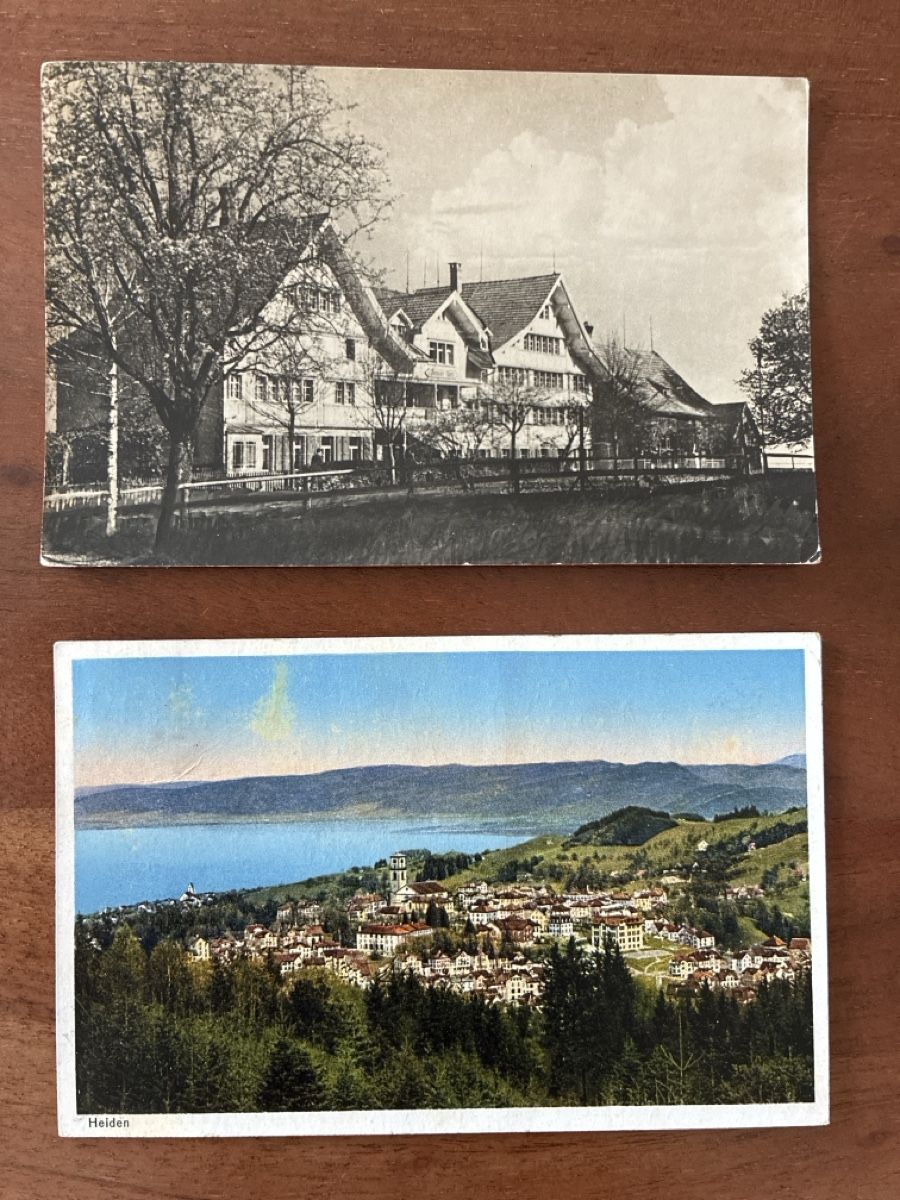 Ansichtskarten: 5 Ansichtskarten Schweiz von Heiden AP – Gebraucht aus Oftringen von Cla.vD.74 2