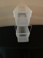 2 Stk Aufbewahrungskörbe transparent neu
