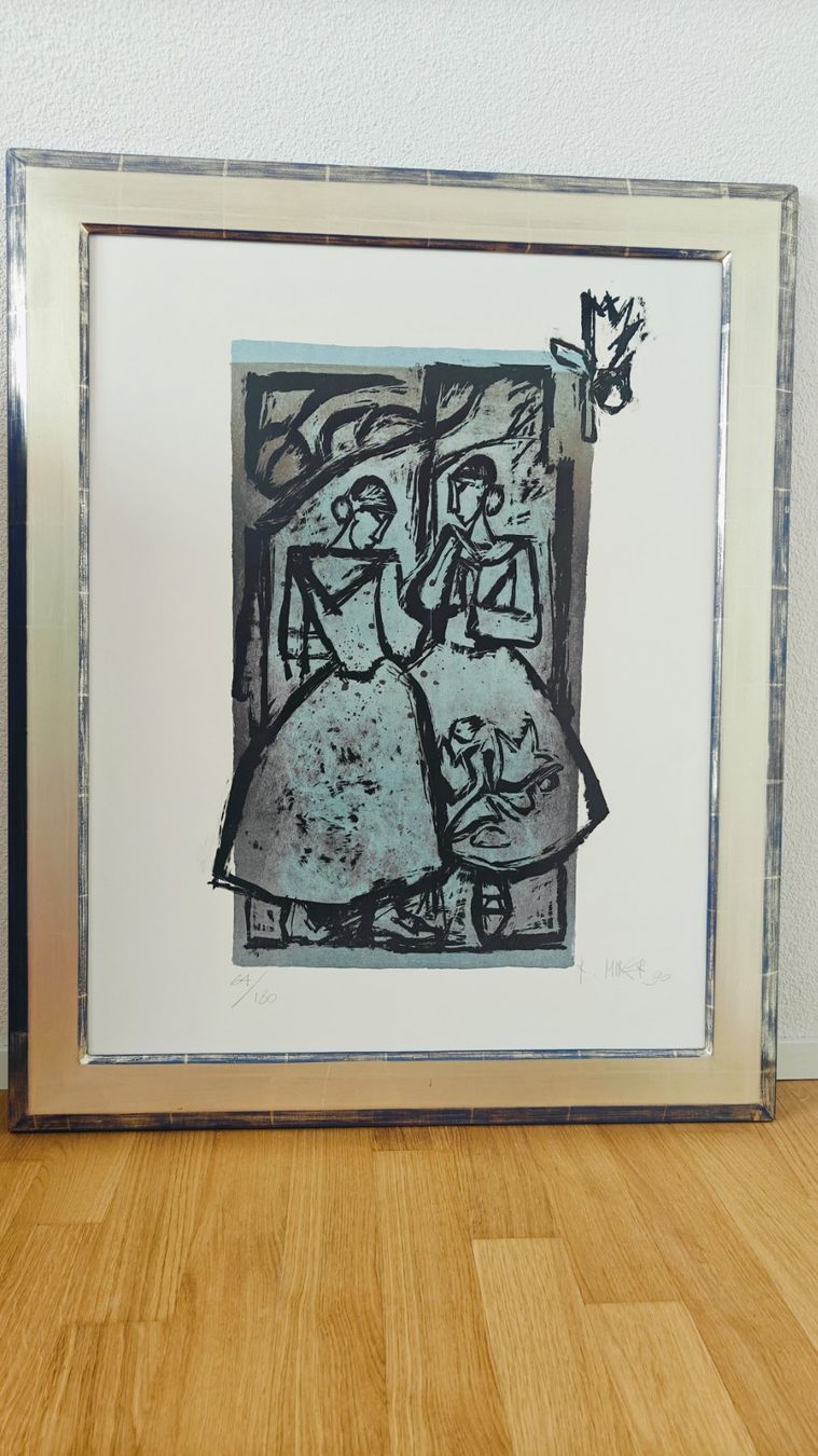 Grafiken & Lithographien: Rudolf Mirer - Zwei Frauen – Gebraucht aus Ins von See_Land
