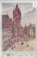 Rathaus mit Freie Strasse in Basel - animee