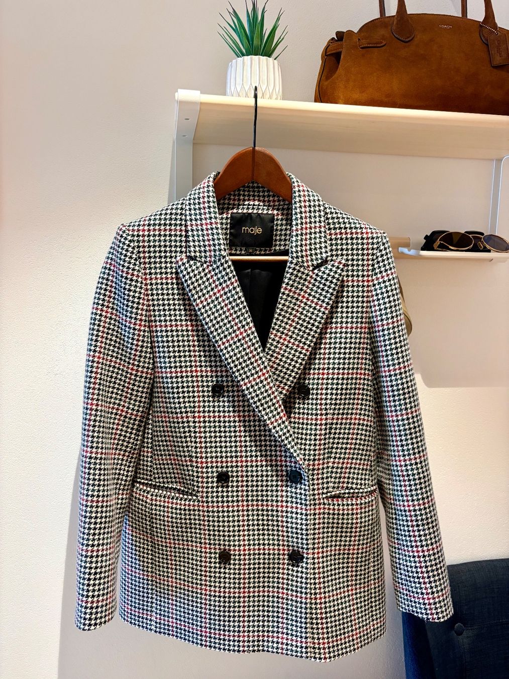 Maje Vestes: Maje Blazer Pied-de-poule - 36 – Neuf (Voir description) à Rolle par elisolle