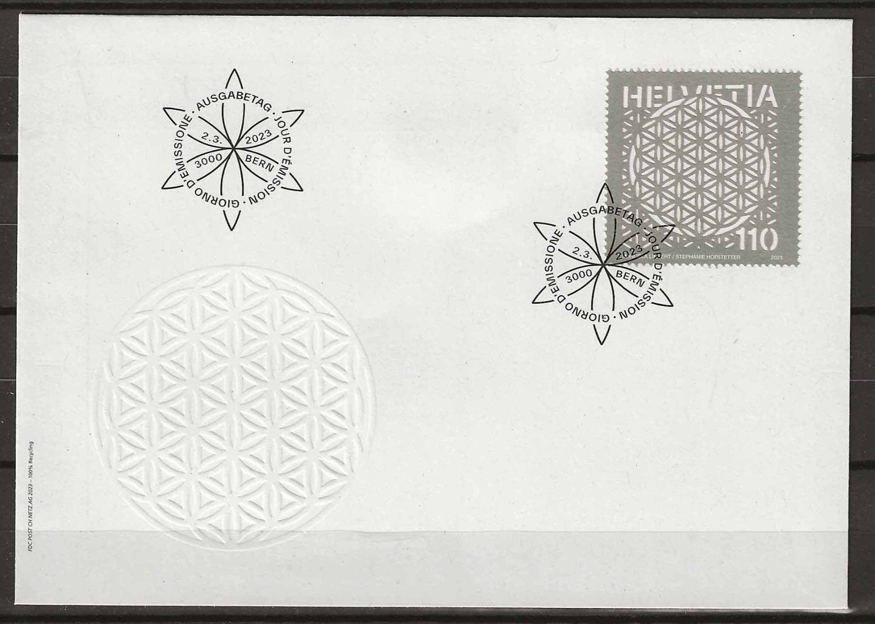 Tutti i francobolli: F1933 - FDC Fleur de Vie – Usato da Trélex venduto da Phil_Albert