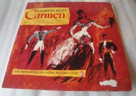 Bizet CARMEN Mentropolitan Record Club 1950s USA Vinyl LP 33