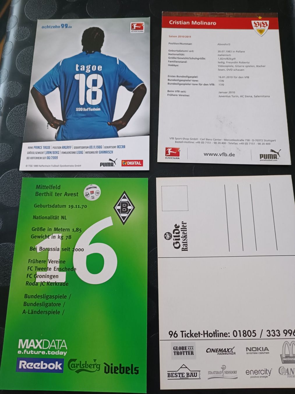 Autographes: Bundesliga - Handsigniert - 4er Set – D'occasion à Menziken par Artographs 1