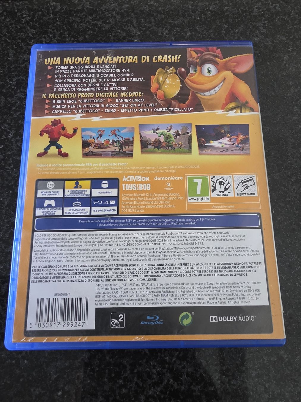 Giochi: Crash Team Rumble PS4 – Usato da Chavornay venduto da Crash37 1