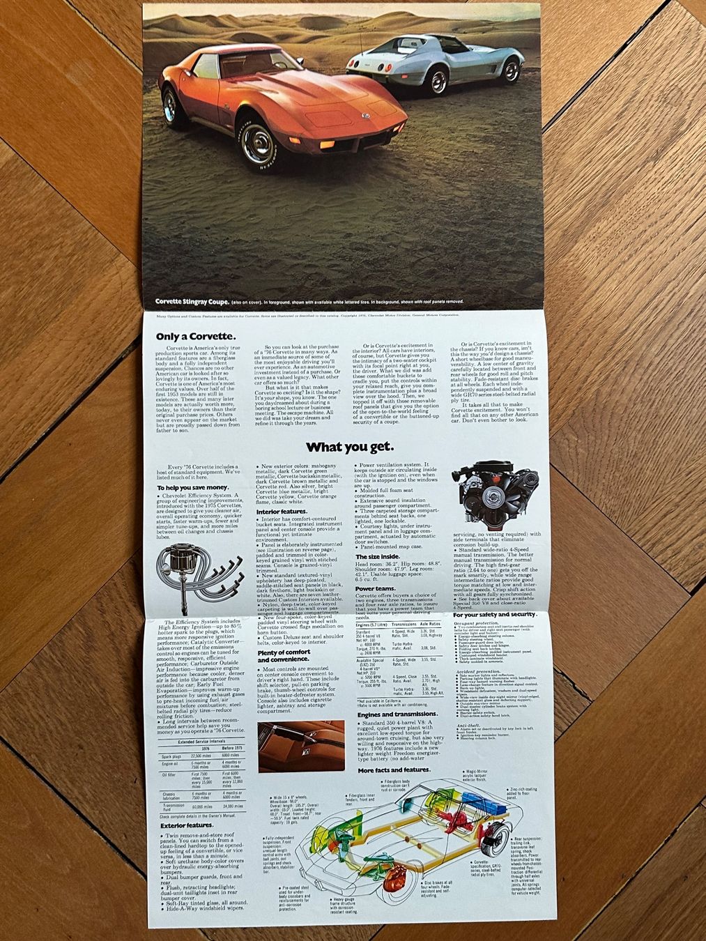 Chevrolet Dokumente: Prospekt 1976 Chevrolet Corvette – Gebraucht aus Bern von 3636-agb 2