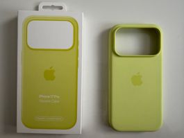 Apple Silikon Case iPhone 17 Pro Neongelb
