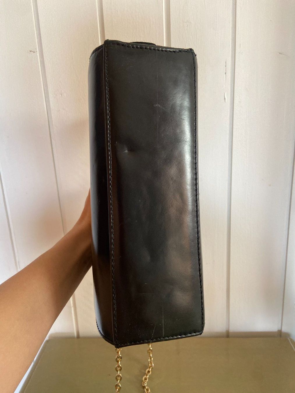 Taschen für Damen: Schwarze Leder Handtasche / Umhängetasche – Gebraucht aus Jonen von Lux.K. 3