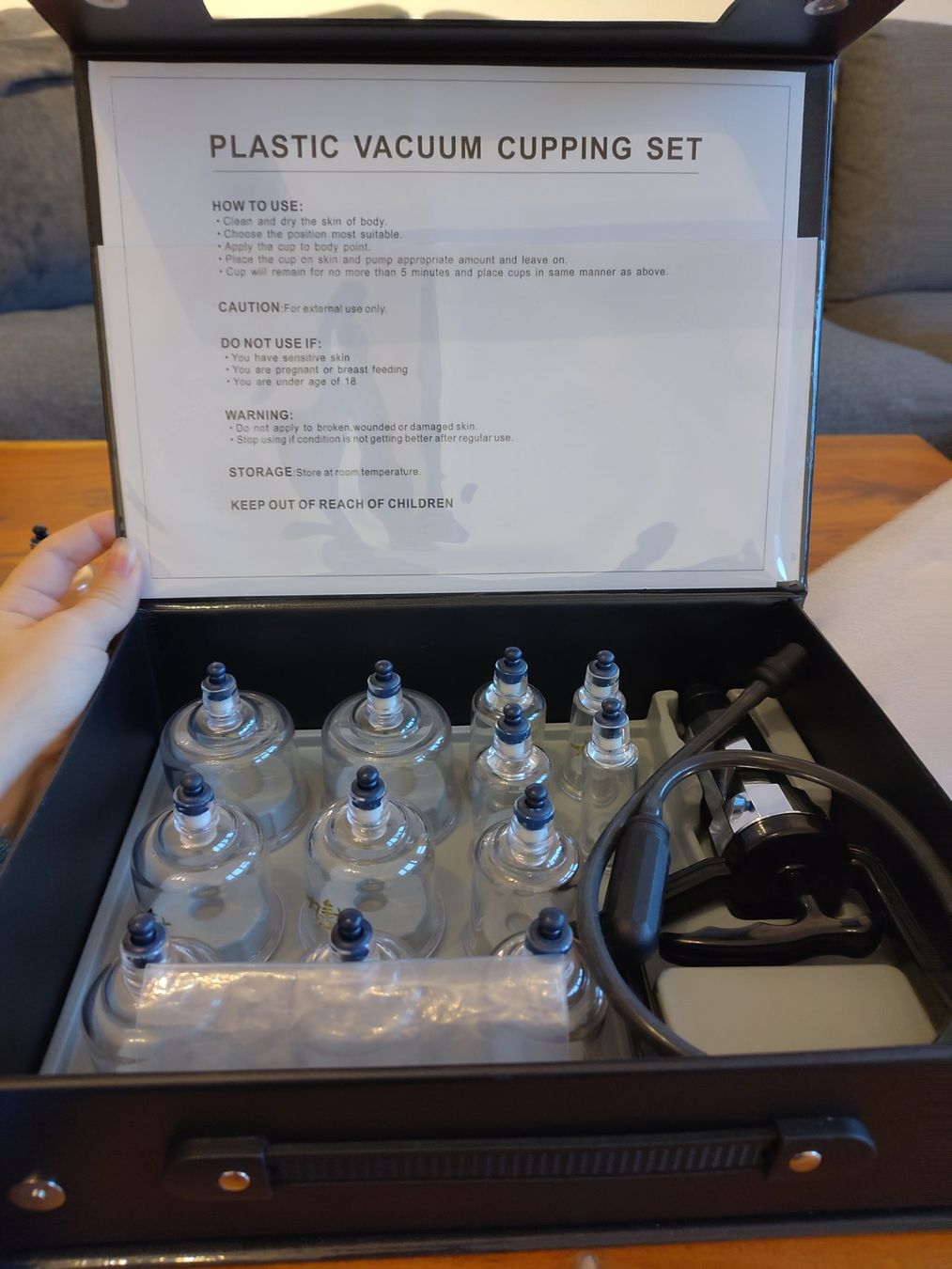 Dispositivi per massaggi: Schröpfset Koffer / Cupping Set + Akupunkturstift Hijama Pen – Usato da Winterthur venduto da kellerland