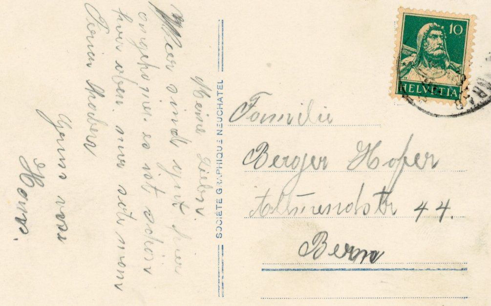 Ansichtskarten: Schwefelberg Bad  BE  -   Auto:  BE 1685 / Oldtimer  um 1930 – Gebraucht aus Brig von Valcards54 2