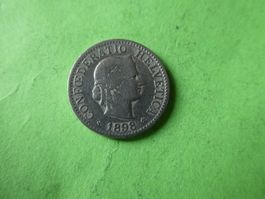 Schweiz 1898, 5 Rappen