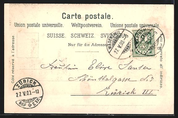 Cartoline postali: Einsiedeln, Innenansicht der Beichkirche – Usato da Berlin venduto da bartko-reher 1