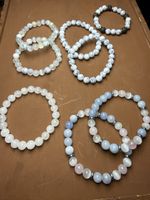 Assorted Stone inBead Bracelets NEW Set of 8