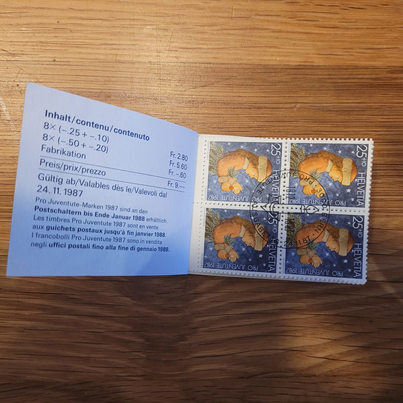 Tous les timbres: Markenheftchen Carnet De Timbre Pro Juventute 1987 – D'occasion à Biel/Bienne par Destockweb 1