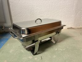 Chafing Dish 2er Set Edelstahl mit Deckel gebraucht