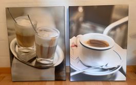 Leinwandbilder mit Kaffeemotiv 60x45cm