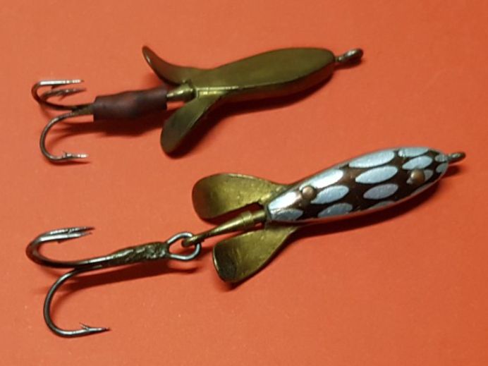 Köder: 2x alte Köder SWISS MADE Flachspinner Devon selten & rar – Gebraucht aus Dürnten von inreb73 1