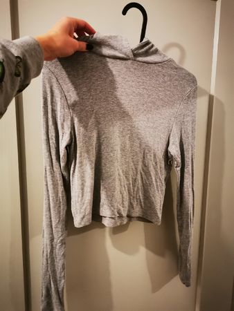 Graues F3 Sister Shirt mit Rollkragen, Grösse M top!