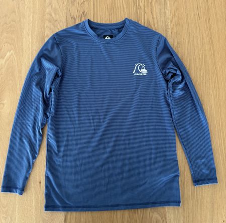Kinder Quiksilver Langarmshirt UV-Schutz blau Grösse S