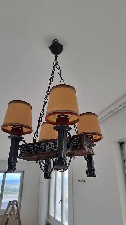 Lustres & lampes de plafonds: Antike Decken Lampe mit 2 Wand lampen – D'occasion à Neuenkirch par tip_wp7s 1