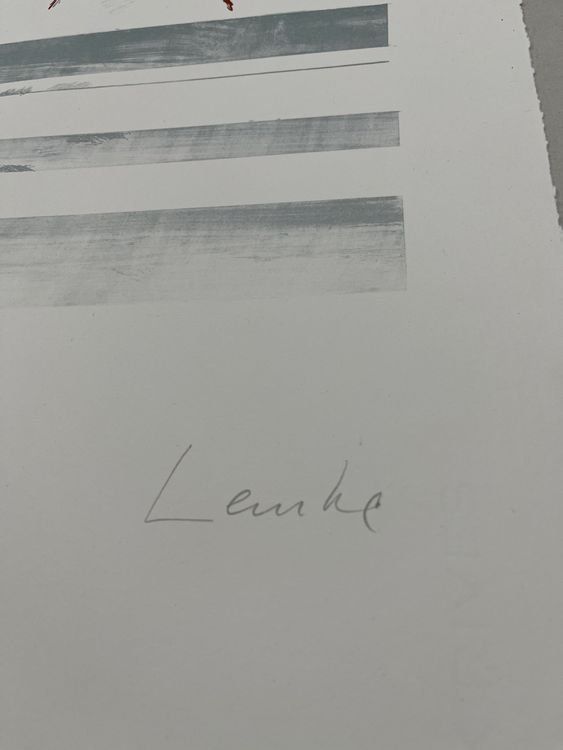 Grafica & Litografie: HORST LEMKE LITHOGRAPHIE SIGNIERT NUMMERIERT – Usato da Gersau venduto da grafik-kunst 3