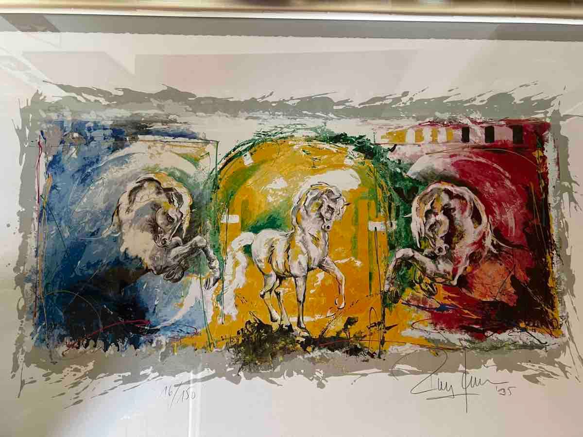 Poster & Bilder: Bild mit Pferden signiert nummeriert – Gebraucht aus St. Gallen von Allu90er