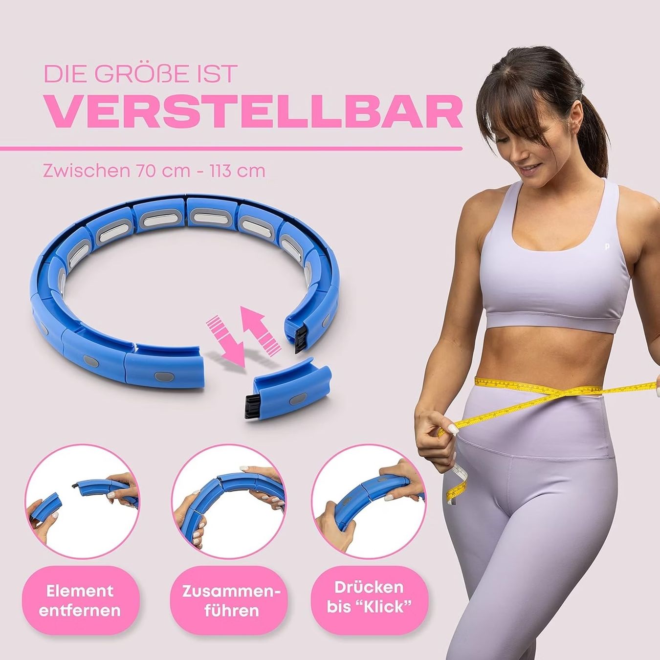 Hometrainer: Smart Hula Hoop mit Gewichtskugel – Nuovo (secondo la descrizione) da Bauma venduto da duj_9dsw 5