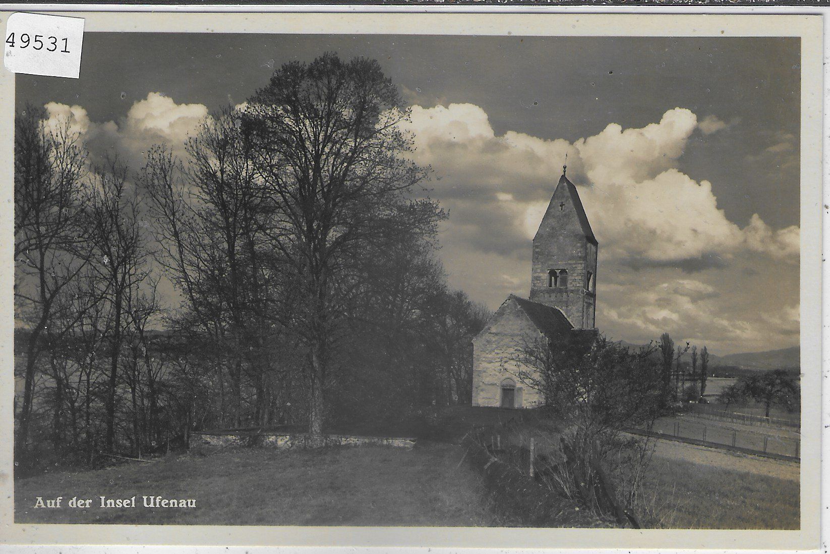 Cartoline postali: Auf der Insel Ufenau - Kirche – Usato da Ettingen venduto da Kartenplanet