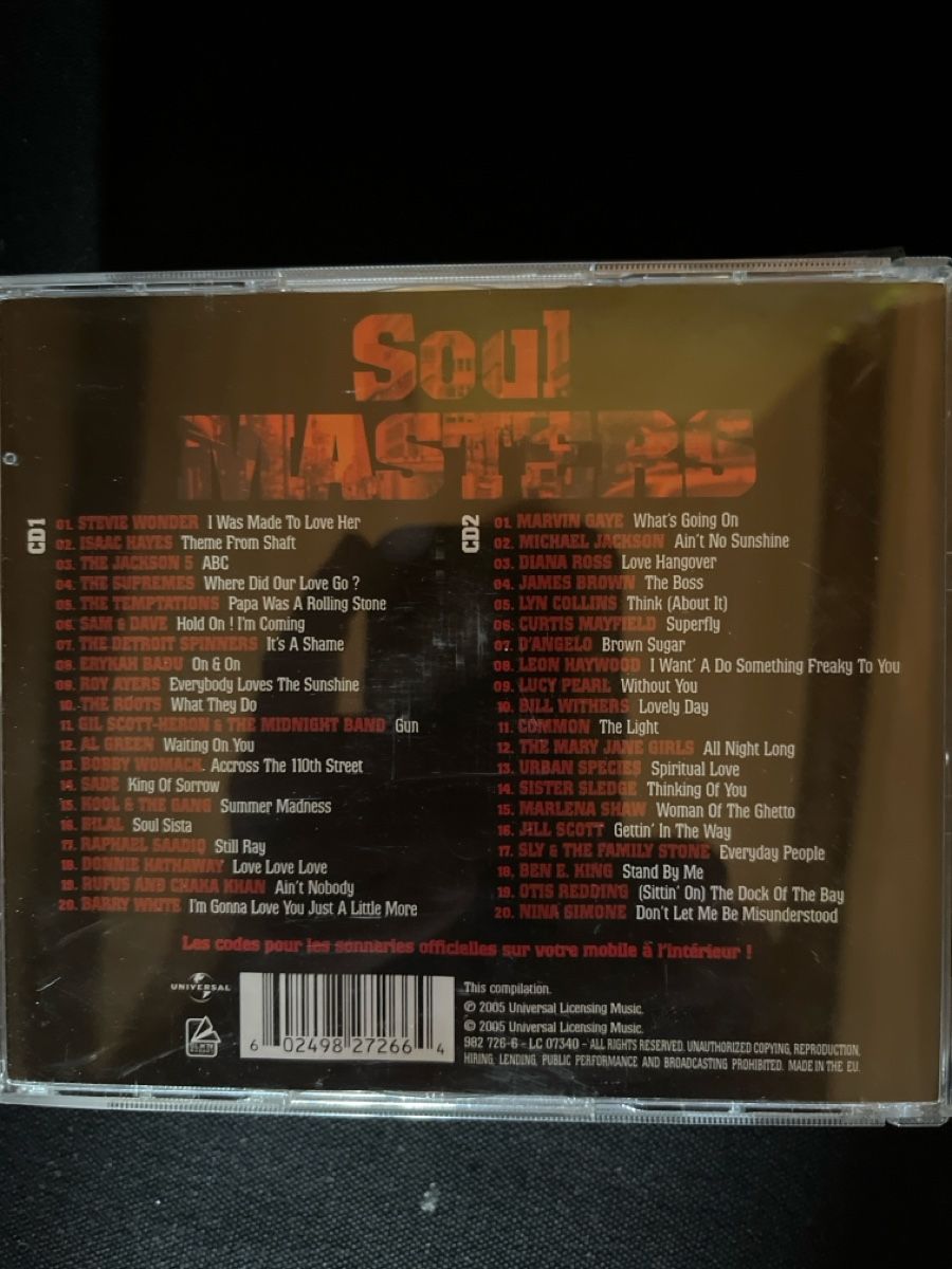 CD: Soul Masters CD Compilation guter Zustand – Usato da Giswil venduto da Nistsigi 1